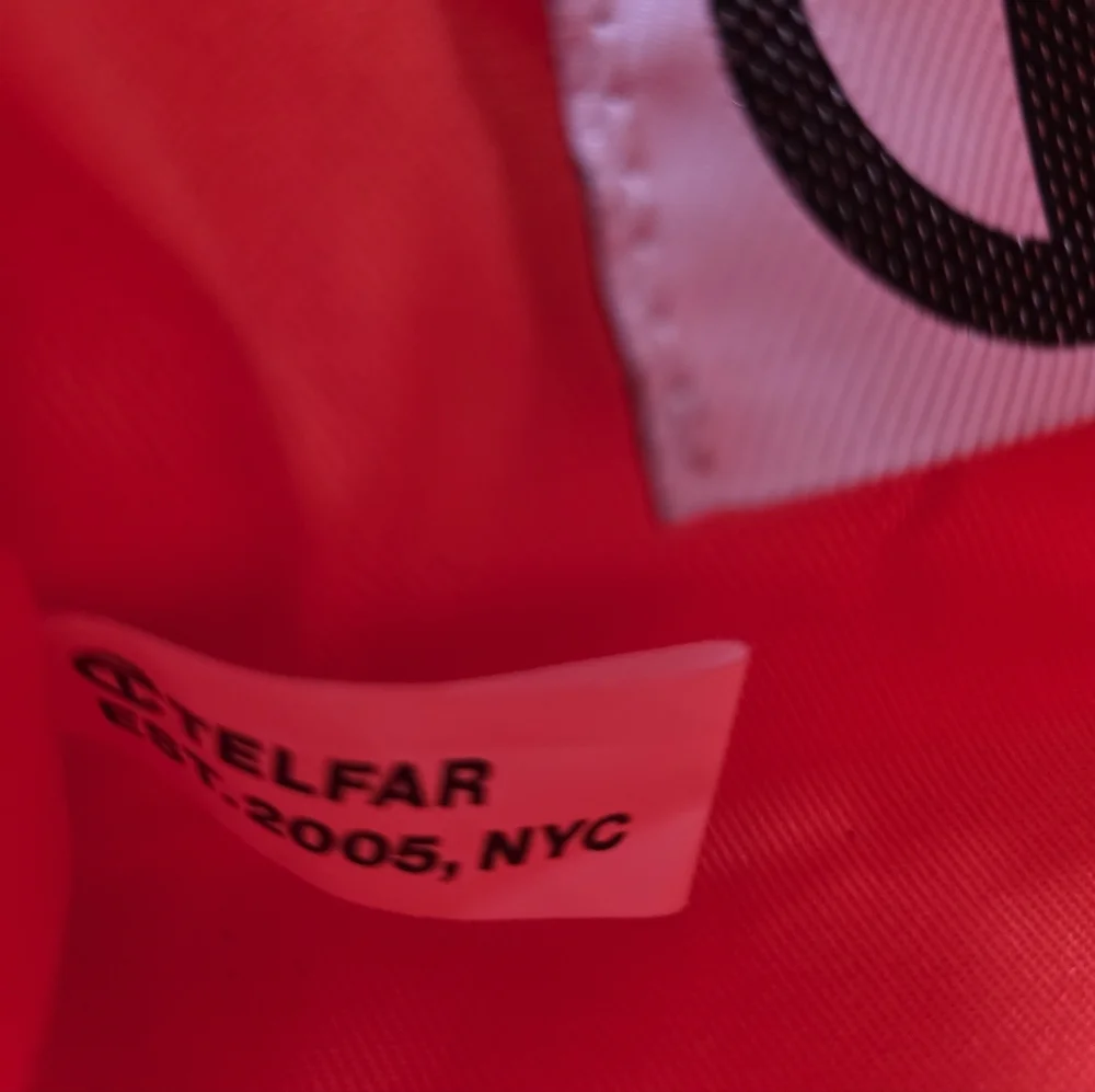 Telfar Vegan Leather Shoulder Bag Mini Snap Closure Vibrant Orange Double Strap - Picture 12 of 15